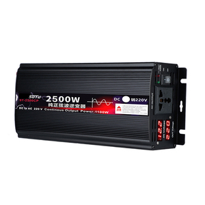 12V 24V 48 60V DC/AC Inverters 2500W Pure Sine Wave Solar Power <b>Converter</b> Dual <b>Voltage</b> Display Home Power - Product Image 1