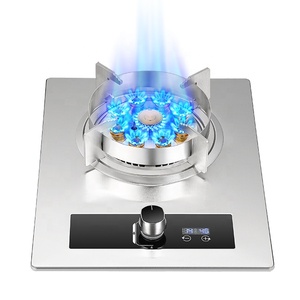 Hẹn giờ đơn Burner chín lỗ Bếp gas Bảng điều khiển không gỉ được xây dựng trong bếp gas W/ 5S ngọn lửa bảo vệ cho hộ gia đình nhà bếp - Product Image 1