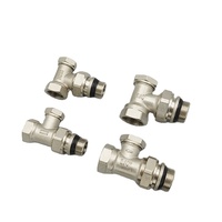 Vanne thermostatique droite en acier inoxydable/laiton DN20 pour systèmes de chauffage au sol