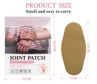 Pansements articulaires pour le poignet en tissu élastique à base de plantes, 6 pièces par boîte, vente en gros, hypoallergéniques, soulagement de la douleur