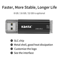 Clé USB promotionnelle KDATA en métal, USB 3.0/3.1, 16 Go, 128 Go, 256 Go, USB 2.0, 32 Go, 64 Go, Clé USB Flash Drive