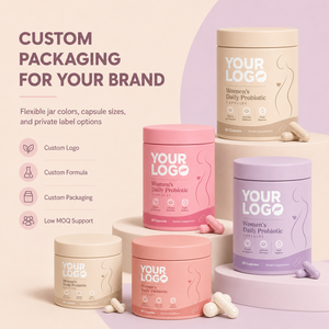 Cápsulas Probióticas Diarias para Mujeres, Fórmula Personalizada, Bajo MOQ, GMP, Veganas, XOS, Prebióticos, Equilibrio del pH, Frescura, Bienestar Íntimo - Product Image 5