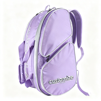 Tas Raket Pickleball Sling Puffer Anti Air Polyester Mewah dari Produsen Asli, Kapasitas 30-40L, untuk Wanita