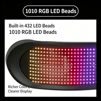 Lunettes LED RGB rechargeables à commande par application, avec affichage de texte personnalisé, éclairage dynamique pour cosplay, fêtes, festivals de musique, vente en gros