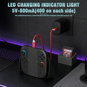 Support de charge pour 2 manettes Joy-Con Nintendo <span class=keywords><strong>Switch</strong></span> avec câble Type-C, 400 mAh*2 Joncon 2 - Product Image 3