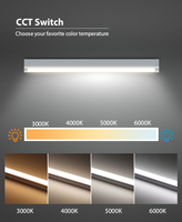 Toppo lampu linear led T5 T8, lampu industri 4 kaki pemasangan mudah dengan darurat