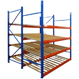 창고 저장 활주 중력 판지 교류 깔판 롤러 선반 - Product Image 2