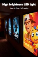 Cadre de boîte lumineuse LED ultra-mince en aluminium à fixation murale, rétroéclairage magnétique LED, affiche de cinéma décorative écologique