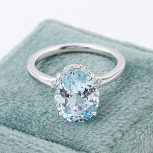 <span class=keywords><strong>Bague</strong></span> de mariage pour <span class=keywords><strong>couple</strong></span> en or blanc 18 carats en tungstène, pierre précieuse cultivée artificiellement, diamant, vente chaude transfrontalière - Product Image 1