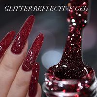 Vernis à ongles gel magnétique réfléchissant argenté 8 ml, vernis à ongles gel semi-permanent, vernis à ongles gel UV à retirer par trempage
