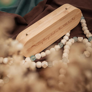 Boîte de souvenirs magnétique de grossesse en bois annonce de bébé boîte-cadeau Surprise en bois massif Collection de bâtonnets de test de grossesse boîte en bois - Product Image 4