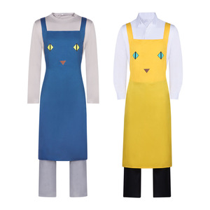 Costume de cosplay The Cat Lady, robe tablier bleue et jaune, tenue d'Halloween - Product Image 1
