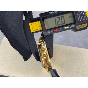 นาฬิกากลไกกันน้ำคุณภาพเยี่ยม 126-508 หน้าปัดทองเหลืองดำน้ำ 12 มม. - Product Image 6