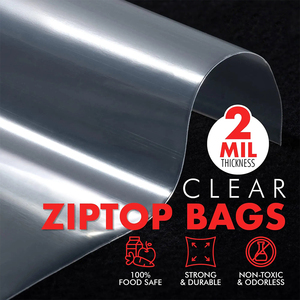 Bán Buôn Túi Zip Poly Trong Suốt Có Thể Đóng Lại Nhiều Kích Cỡ, Túi Khóa Kéo Có Khóa Kéo Trong Suốt Có Thể Khóa Lại Logo Theo Yêu Cầu - Product Image 2