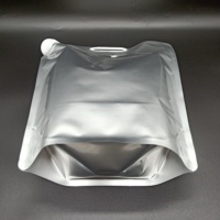 Sac plastique en aluminium à impression personnalisée, grande pochette à bec de rangement avec robinet pour eau