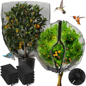 Sac en filet de protection moderne en nylon avec fermeture éclair pour fruits, légumes, arbres, raisins, anti-parasites et anti-oiseaux pour le jardinage - Product Image 1