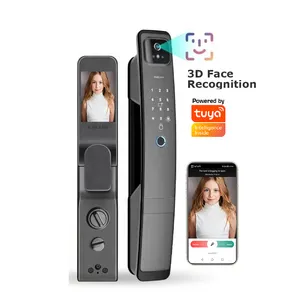 图雅app智能3D人脸识别门禁门锁设备电子安全智能指纹门锁带摄像头