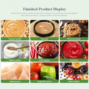 Commercial Industry Cashew Nut Butter 200 Kg per Hour Tahini Produce 4kw Make Puree Made Colloid Mill Machine - Product Image 6