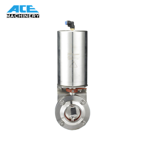 Ace Giá Tốt Cấp Thực Phẩm 1 Inch Của Nhãn Hiệu Thép Không Gỉ Đĩa Vệ Sinh Van Bướm Với Khí Nén Thiết Bị Truyền Động - Product Image 6
