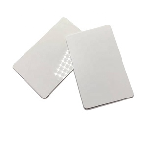 Ready to ship blank white PVC glossy NTAG215 504bytes chip nfc rfid card samples
