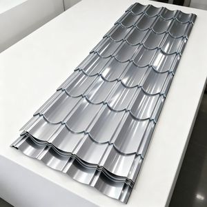 Tôle d'acier galvanisé ondulé prépeint / Tôle Galvalume / Tôle de toiture en Aluzinc colorée pour soudage et pliage ASTM - Product Image 1