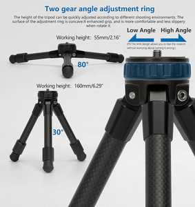 <span class=keywords><strong>Mini</strong></span> hai phần sợi <span class=keywords><strong>carbon</strong></span> Tabletop <span class=keywords><strong>Tripod</strong></span> cho điện thoại và máy ảnh nhiếp ảnh - Product Image 6