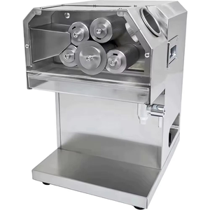 Presse à canne à sucre automatique commerciale Powerfriend 5 rouleaux en acier inoxydable, extracteur de jus à haut rendement 0,75 kW 220 V/110 V - Product Image 1