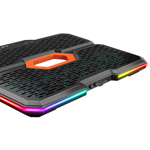 <span class=keywords><strong>Refroidisseur</strong></span> d'ordinateur <span class=keywords><strong>portable</strong></span> <span class=keywords><strong>portable</strong></span> ultra-plat avec écran LED RGB, 10 ventilateurs silencieux, pour ordinateur <span class=keywords><strong>portable</strong></span> de jeu 17 <span class=keywords><strong>pouces</strong></span> - Product Image 4