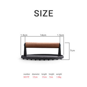 <span class=keywords><strong>Beyond</strong></span> Prensa <span class=keywords><strong>de</strong></span> carne <span class=keywords><strong>de</strong></span> hierro fundido redonda personalizada con mango <span class=keywords><strong>de</strong></span> madera Herramienta <span class=keywords><strong>de</strong></span> prensa <span class=keywords><strong>de</strong></span> hamburguesas para carne y aves Herramienta <span class=keywords><strong>de</strong></span> metal - Product Image 3