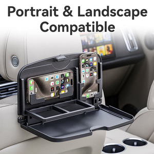 <span class=keywords><strong>Table</strong></span> à manger pour enfants montée sur la voiture avec dossier de siège pliable, rangement multifonctionnel et porte-gobelet - Product Image 4