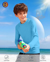 Maillot de bain anti-UV personnalisé à manches longues pour garçons, protection solaire UPF 50+, pour tout-petits, enfants et jeunes