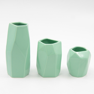 2023 Handmade Chinese Tabletop <strong>Mini</strong> Geometric Ceramic <strong>Vases</strong> - Product Image 3