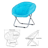 Chaise lune pliable en métal jaune durable et légère pour enfants, motif chat de dessin animé, en tissu Oxford, pour l'extérieur, la plage et le parc, portable