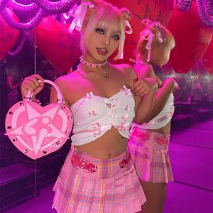 批发定制朋克包哥特式心形钱包五星手提包单肩包日本千禧一代y2k包高品质低最小起订量 - Product Image 6