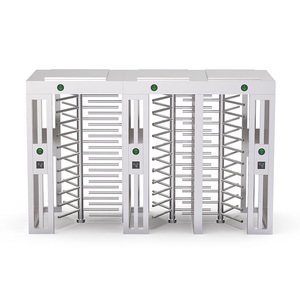 Kiểm soát truy cập cửa Hệ thống thiết bị an ninh 3 kênh RFID chiều cao đầy đủ turnstile cho nhà máy - Product Image 3
