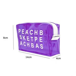 Sac cosmétique lettre étanche en PVC grande capacité sacs de maquillage à la mode sac de rangement cosmétique de beauté personnalisé pour les femmes voyage - Product Image 2