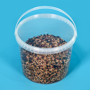 Bán buôn 500ml cấp thực phẩm nhựa trong suốt xô với nắp tùy chỉnh - Product Image 6