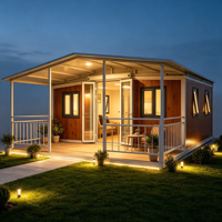 Maison conteneur modulaire extensible, mini-maison portable, maison préfabriquée pour usage résidentiel, bureau ou camping