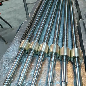 Cnc oem באיכות גבוהה בורג trapezoidal מוט הברגה עופרת מוט הברגה עם אגוז פליז - Product Image 3