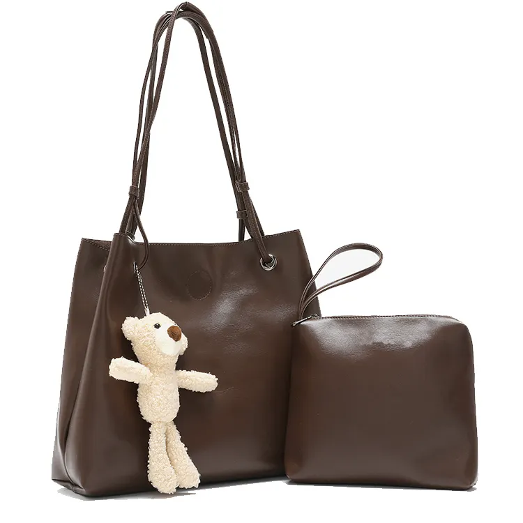 Benutzer definierte Trendy Ladies Designer Geldbörse Berühmte Marke Frauen Kunstleder Einkaufstasche mit großer Kapazität Handtaschen Schulter Handtasche Set