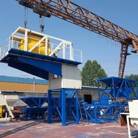Centrale à béton mobile, bétonnière portable, centrale à béton personnalisable de haute qualité pour les projets de construction
