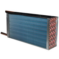 Intercambiador de Calor para Refrigerador y Calentador de Aire, Serpentín de Enfriamiento DX para Agua Caliente, Tubo de Cobre, Aleta de Aluminio Azul, Condensador Seco, Serpentín Evaporador