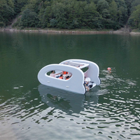 Yacht gonflable à énergie solaire, petit catamaran, bateau électrique, bateau de fête gonflable pour les loisirs sur le lac
