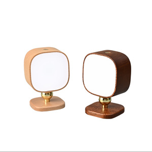 Solid Wood Portable Wireless Charging Intelligent Human Body Sensing Night <b>Light</b> - Product Image 1
