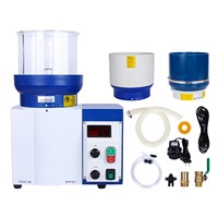 Polisseuse centrifuge magnétique multifonctionnelle 3-en-1 pour bijoux 110V/220V 750W, pour polissage à sec et humide