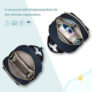 Bolsa de Pañales Multifuncional para Mamá y Bebé, Marca BSCI, Duradera, Elegante, Compatible con Cochecito, Gran Capacidad - Product Image 2