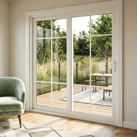 Porte coulissante en vinyle LEDOW P108 à faible consommation d'énergie et entretien réduit avec double vitrage isolant certifié AAMA
