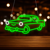 Lumières LED néon personnalisables pour voiture, luminosité réglable, lumières néon avec logo de course, cadeaux de vacances, chambres de garçons, salles de jeux
