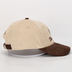 Gorras de Béisbol Deportivas de Algodón Personalizadas de Alta Calidad de Fábrica BSCI, Gorra Deportiva de Pana con Logotipo Bordado al por Mayor OEM - Product Image 4