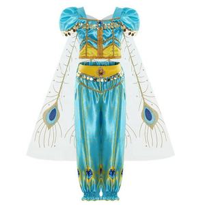 Robe de <span class=keywords><strong>princesse</strong></span> <span class=keywords><strong>Jasmine</strong></span> pour filles BAIGE, robes de fantaisie pour enfants, fête, Halloween, costume de cosplay, robe de <span class=keywords><strong>princesse</strong></span> pour filles - Product Image 2
